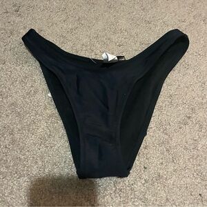 Pretty little thing‎ black high leg mini bikini bottom size 2